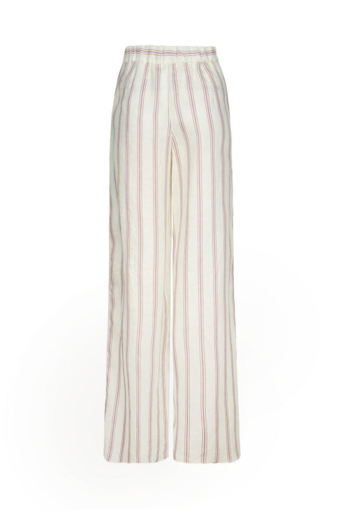 San Benito Linen Pants / Lila Stripes